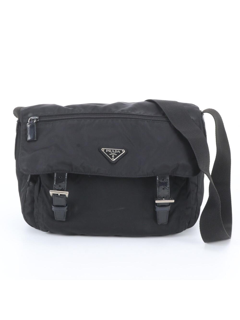 Prada Zip Buckle Messenger Bag Tessuto #342199P57B
